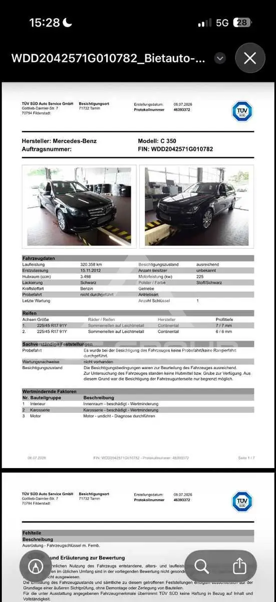 2012 Mercedes Benz C 350