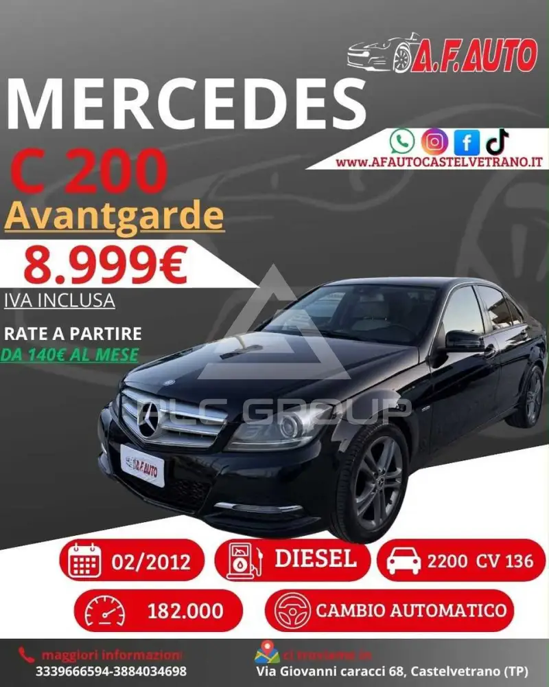 2012 Mercedes Benz C 200