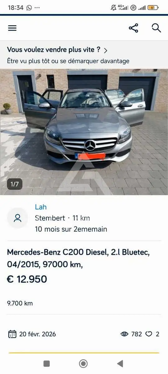 2015 Mercedes Benz 200