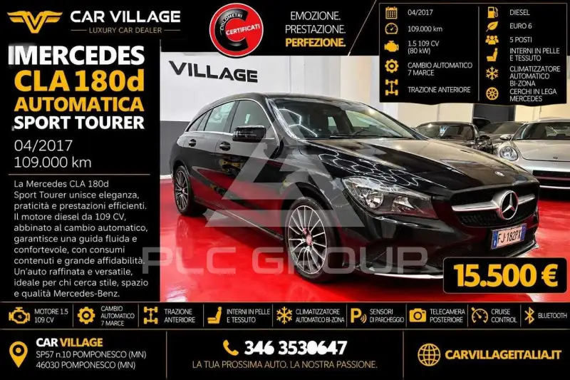 2017 Mercedes Benz CLA 180