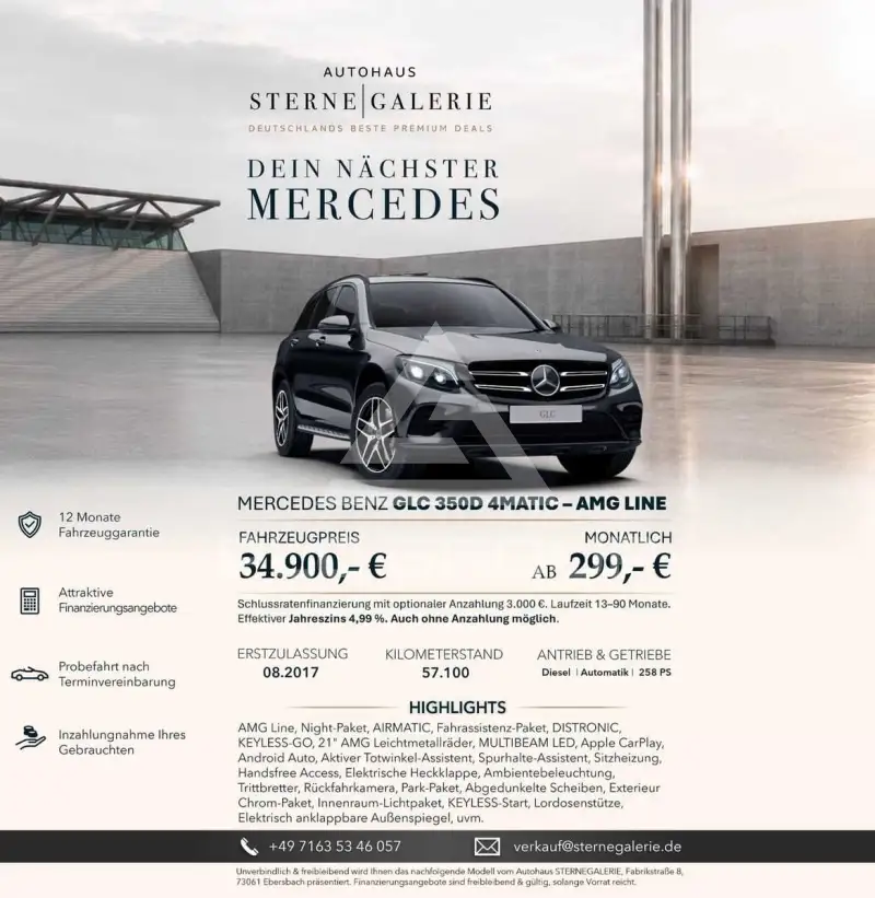 2017 Mercedes Benz GLC 350
