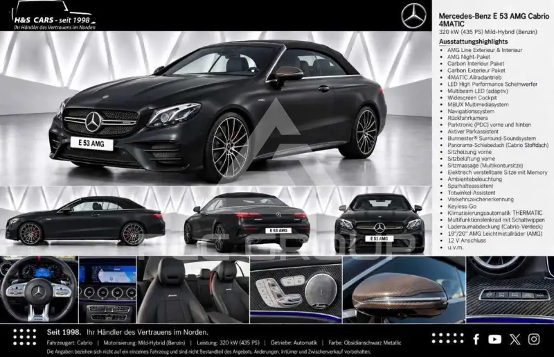 2018 Mercedes Benz E 53 AMG