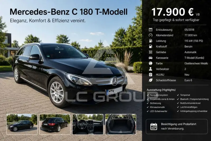 2018 Mercedes Benz C 180