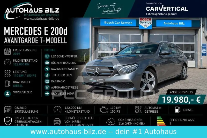 2019 Mercedes Benz E 200
