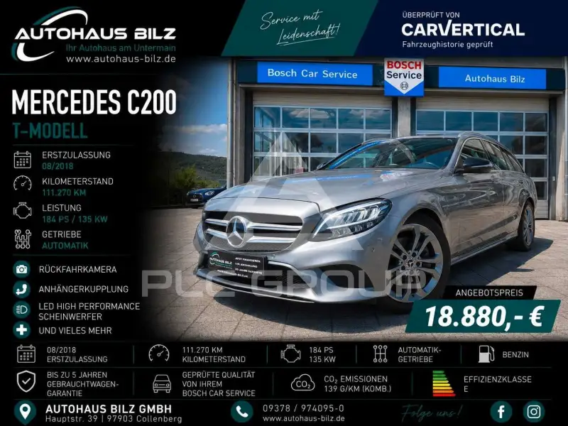 2018 Mercedes Benz C 200
