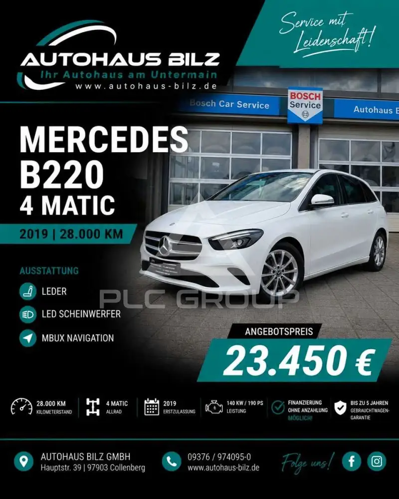 2019 Mercedes Benz B 220
