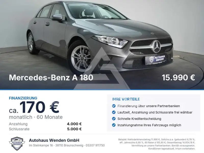 2020 Mercedes Benz A 180