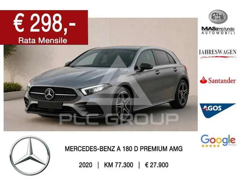 2020 Mercedes Benz A 180
