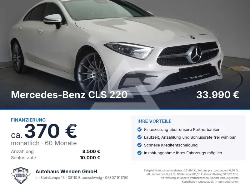 2020 Mercedes Benz CLS 220