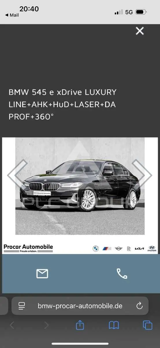 2021 BMW 545