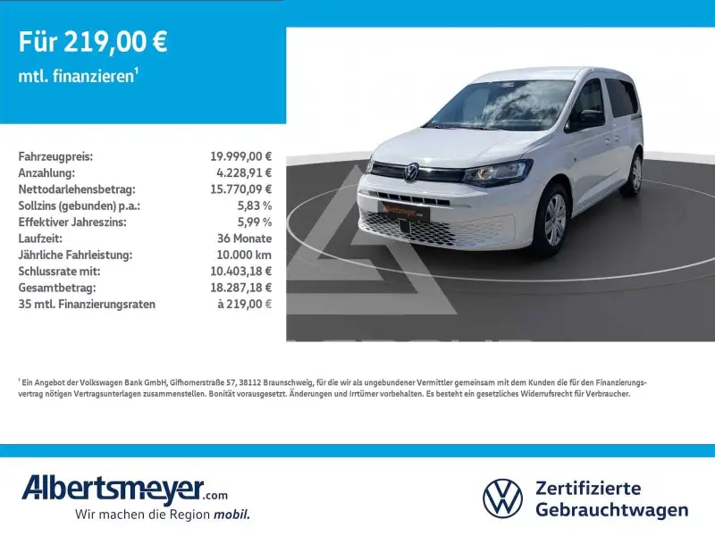 2021 Volkswagen Caddy
