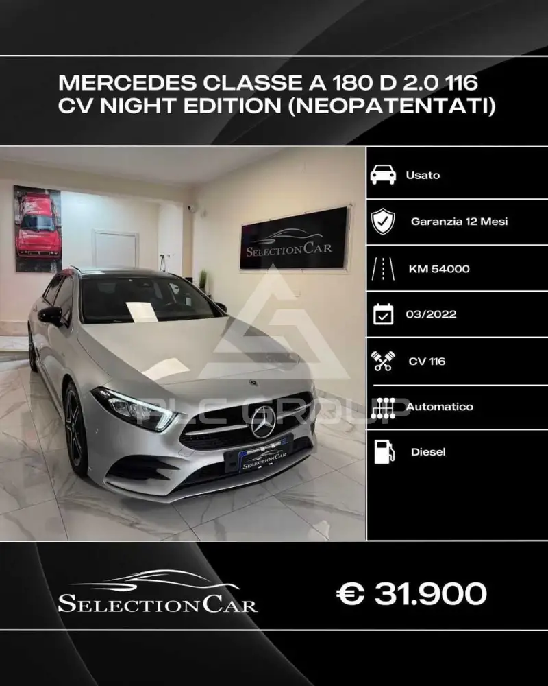2022 Mercedes Benz A 180