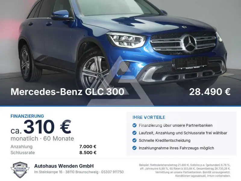 2022 Mercedes Benz GLC 300