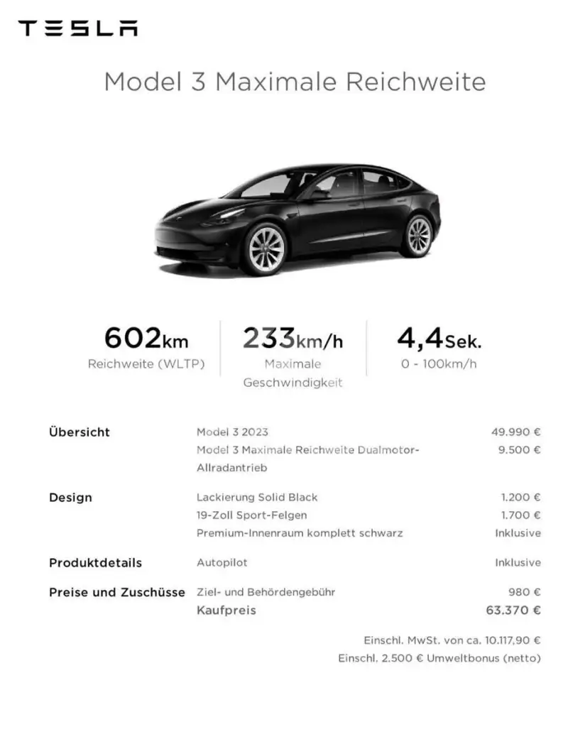 2022 Tesla Model 3