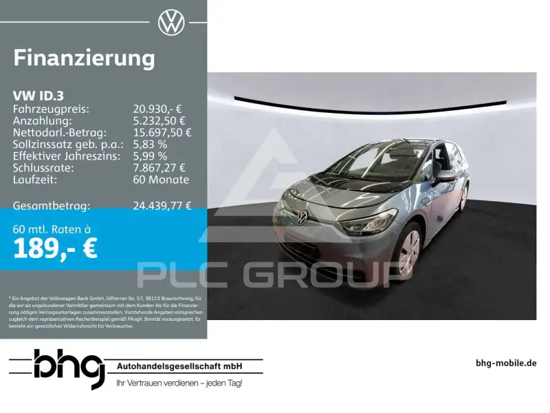 2022 Volkswagen ID3
