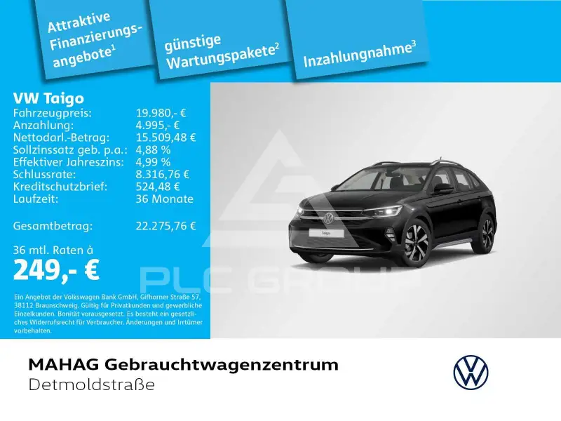 2022 Volkswagen Taigo