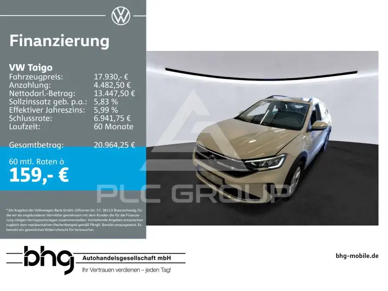 2022 Volkswagen Taigo