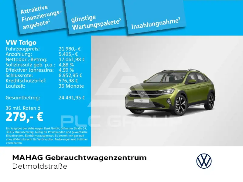 2023 Volkswagen Taigo