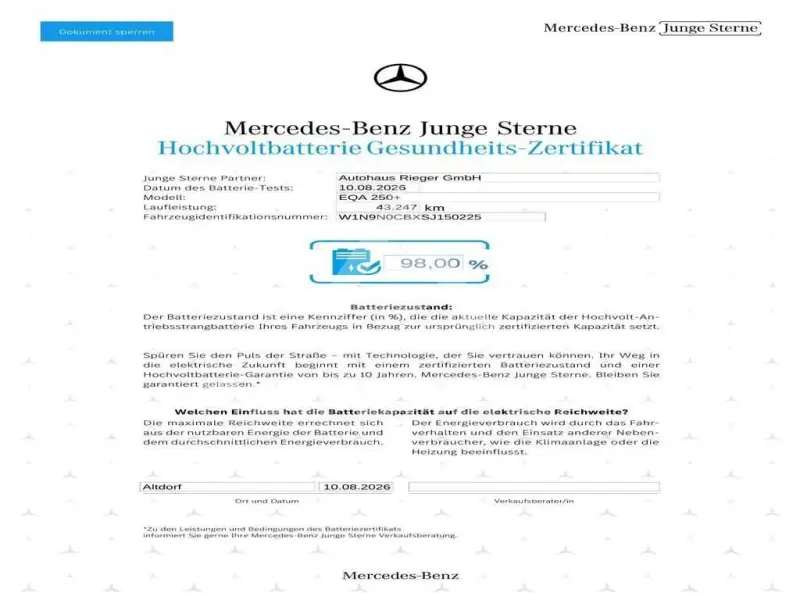 2024 Mercedes Benz EQA