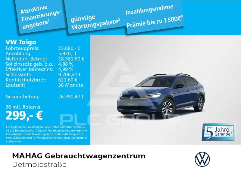 2025 Volkswagen Taigo