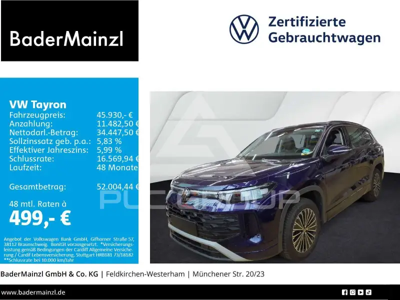 2025 Volkswagen Tayron