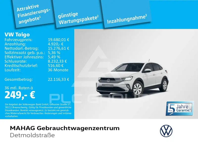 2026 Volkswagen Taigo