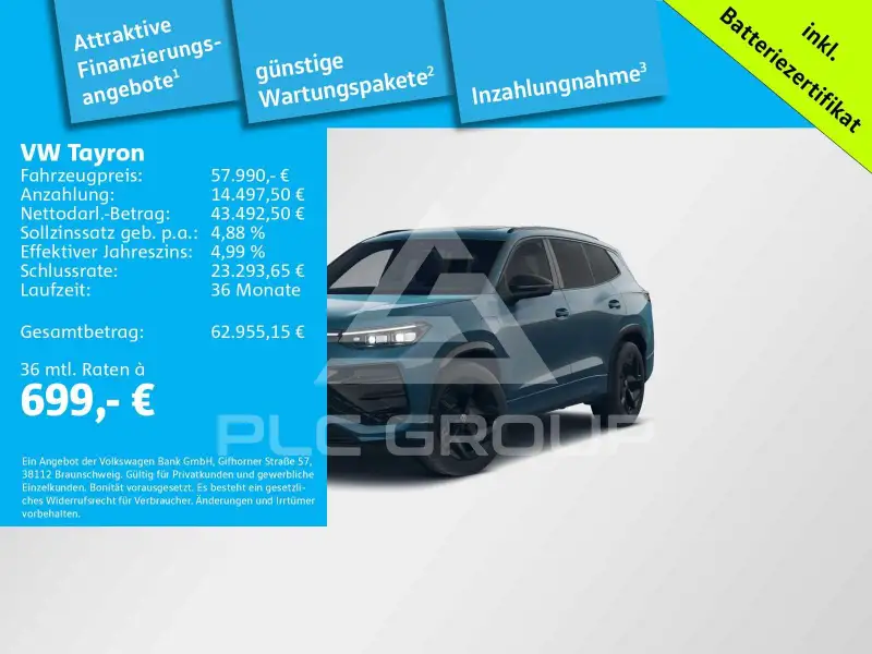 2026 Volkswagen Tayron