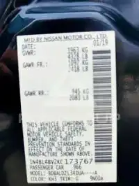 2019 Nissan ALTIMA