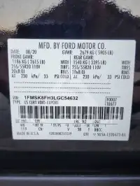 2020 Ford EXPLORER