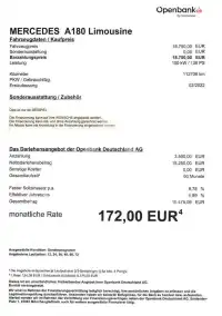 2022 Mercedes Benz A 180