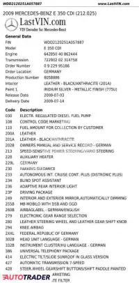 2009 Mercedes Benz E-Class