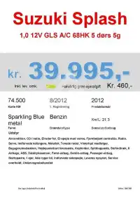 2012 Suzuki Splash