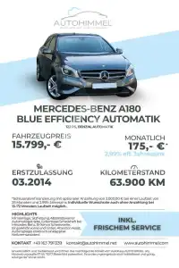 2014 Mercedes Benz A 180