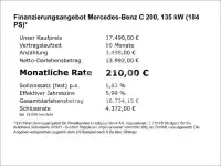 2017 Mercedes Benz C 200