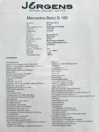 2017 Mercedes Benz B 180