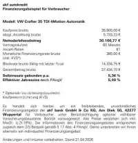2020 Volkswagen Crafter