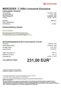 2021 Mercedes Benz C 200