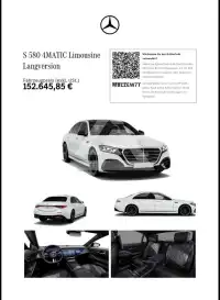 2026 Mercedes Benz S 580